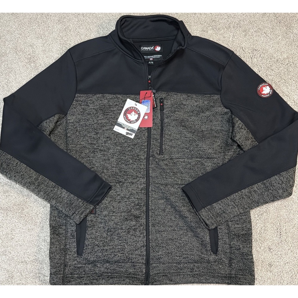 Canada Weather Gear Men's XL Full Zip‎ Lightweight Fleece Jacket NWT